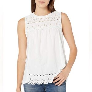 Lucky brand, eyelet, lace tank top